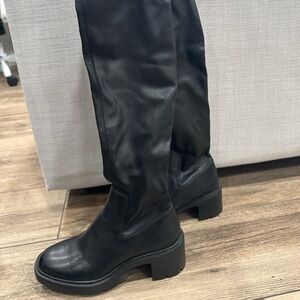 Zara Black Over the Knee Boots